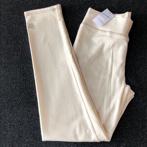 Limited Too Girls Soft Cotton Blend Cream White Leggings Size 12